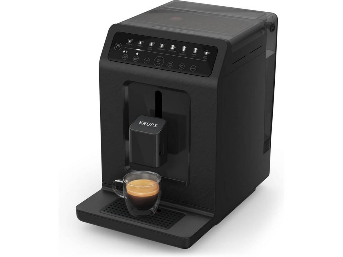 Máquina de Café Krups EA897B10 Evidence Eco-Design de 15 bar, 3 Níveis de Moagem e 1450W - Preto Preto-2