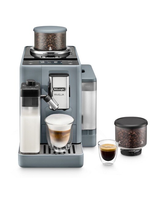 Imagem 0 de Máquina de Café Automática De'Longhi Rivelia EXAM440.55.G de 1450 W, de 19 bar e 13 Níveis de Moagem - Pebble Grey