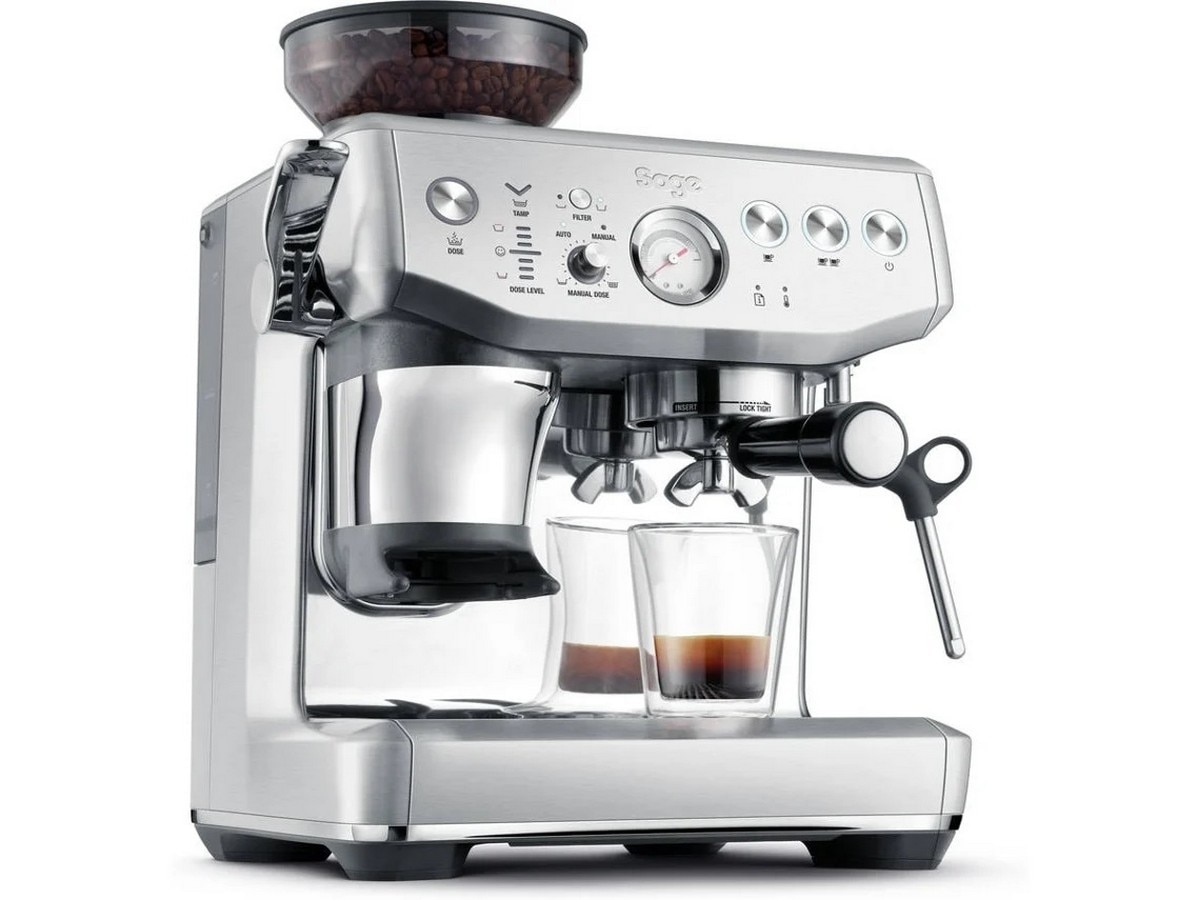 Máquina de Café Sage SES876BSS Barista Express Impress de 15 bar e 25 Níveis de Moagem Aço escovado-2