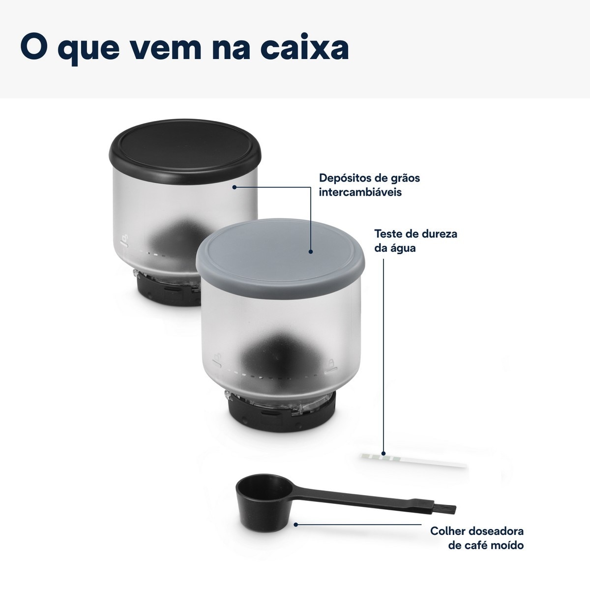 Máquina de Café Automática De'Longhi Rivelia EXAM440.35.B de 1450 W, de 19 bar e de 13 Níveis de Moagem - Onyx Black Preto-10