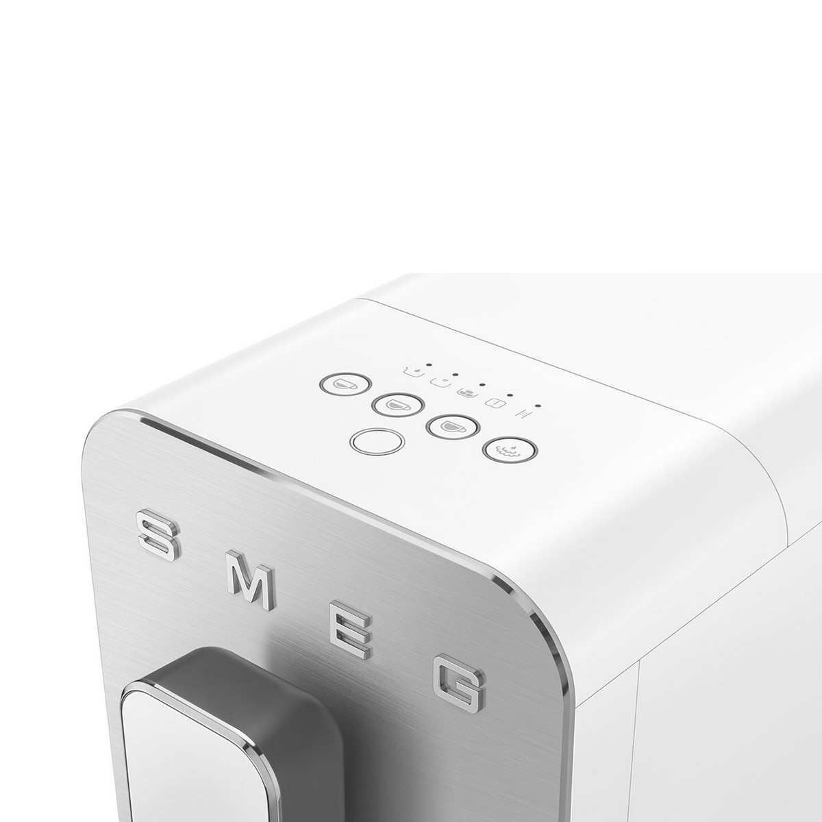Máquina de Café Expresso Automática Smeg Collezione com Cappuccinador, de 1350 W e 19 bar Branco mate-4