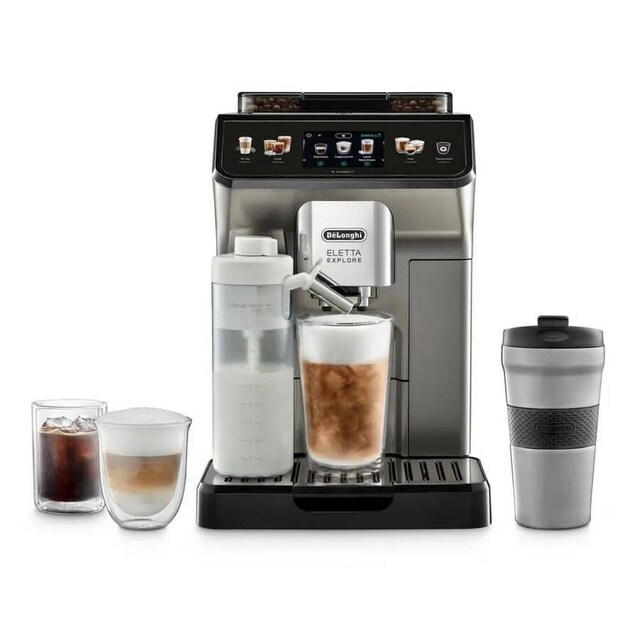 Imagem 0 de Máquina de Café Automática De'longhi ECAM450.86.T Eletta Explore, Support Center - Titanium