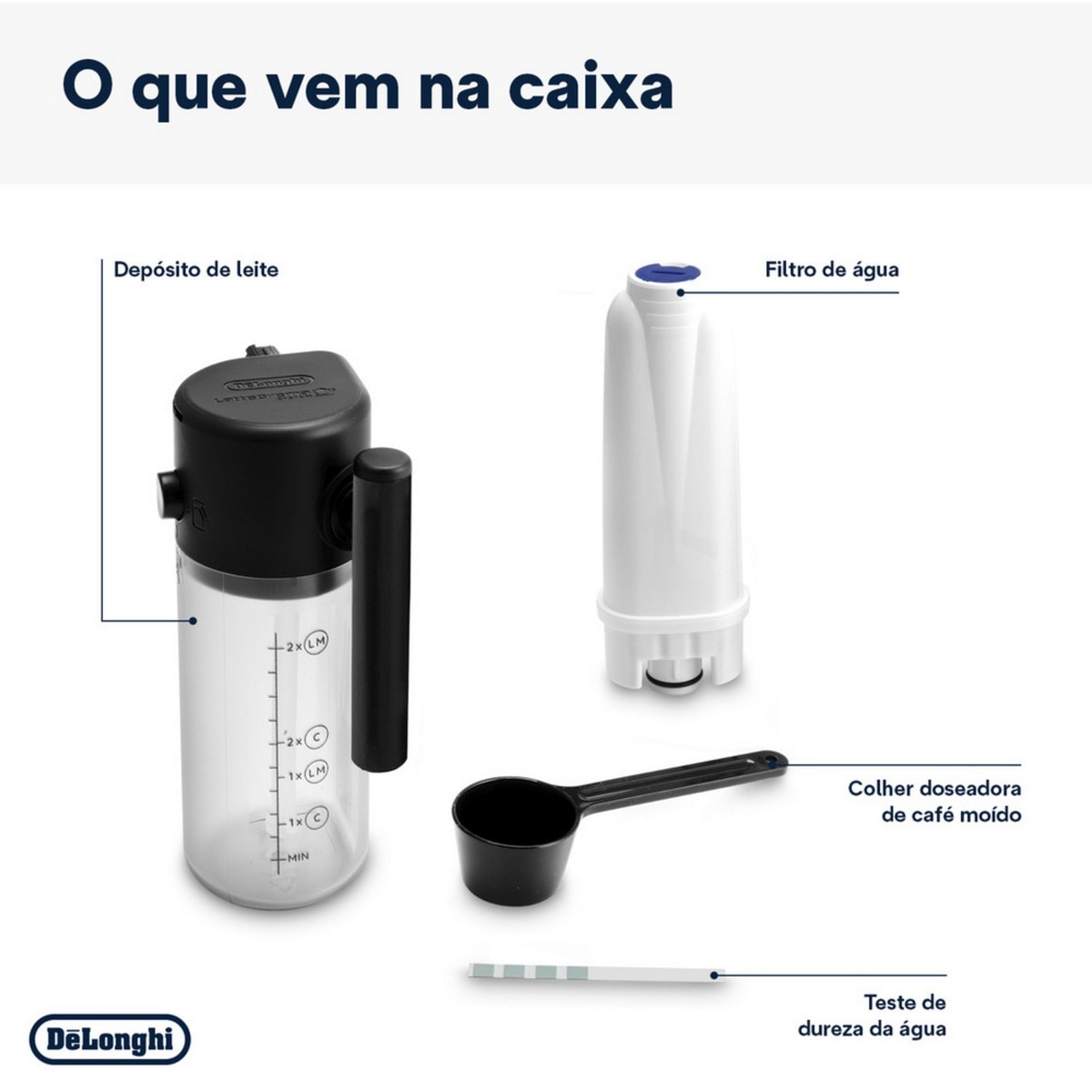 Máquina de Café Automática De'Longhi Magnifica Start ECAM220.80.SB - Preto e Prateado Preto / Prateado-8