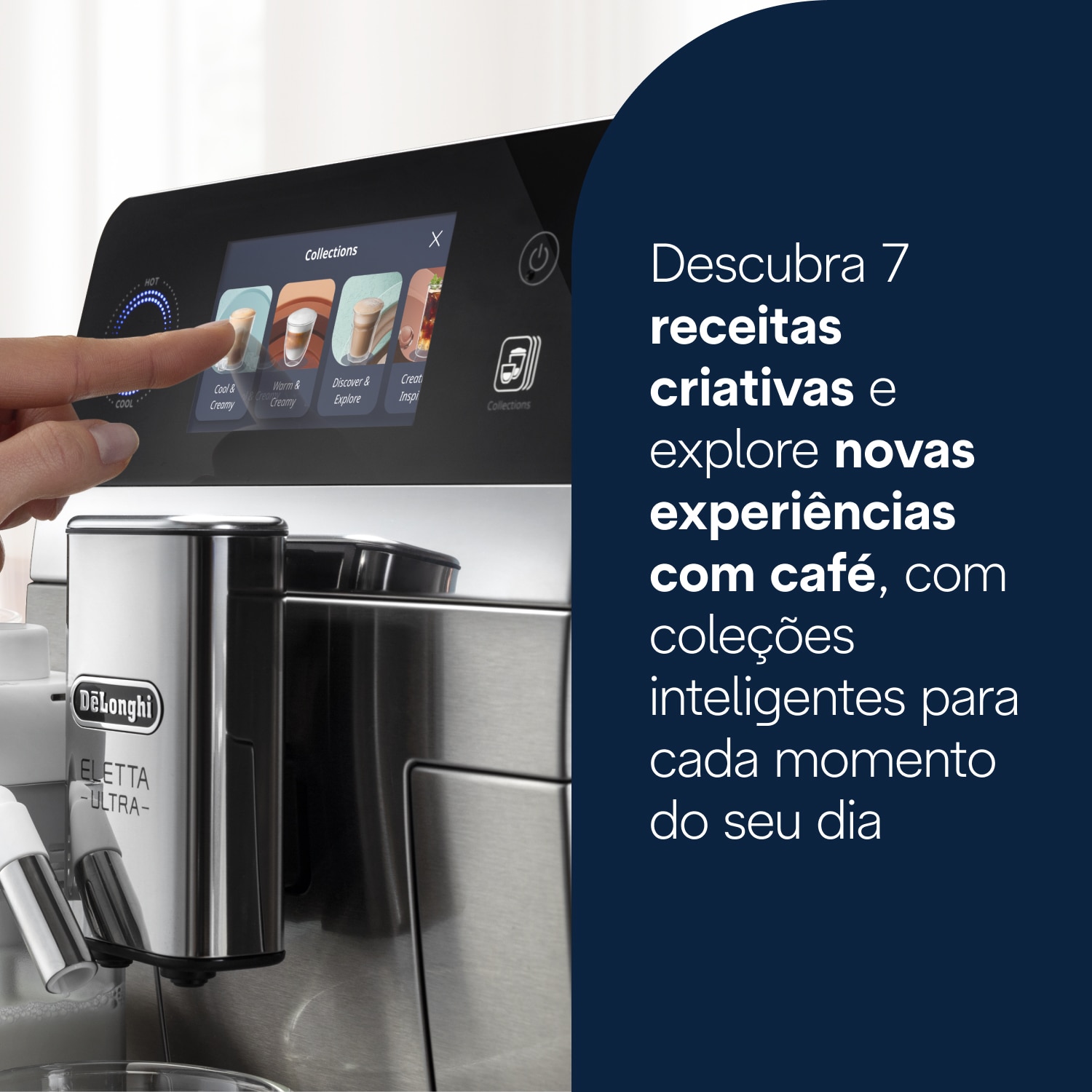 Máquina de Café Automática De'Longhi Eletta Ultra ECAM470.85.MB Prata-8