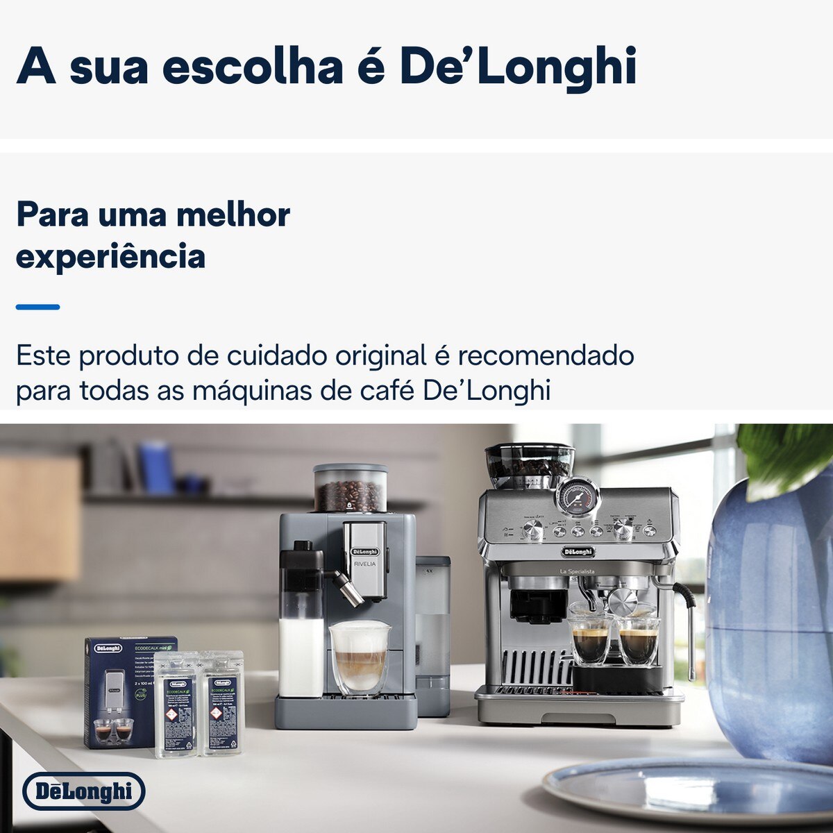 Descalcificante De'Longhi Ecodecalk Mini 2x 100ml para Máquinas de Café 6