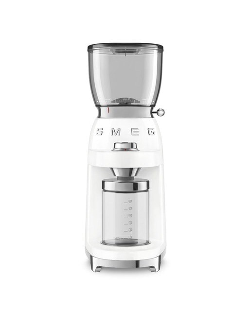 Imagem 0 de Moinho de Café Smeg Anni 50 CGF01WHEU de 150 W - Branco Polido