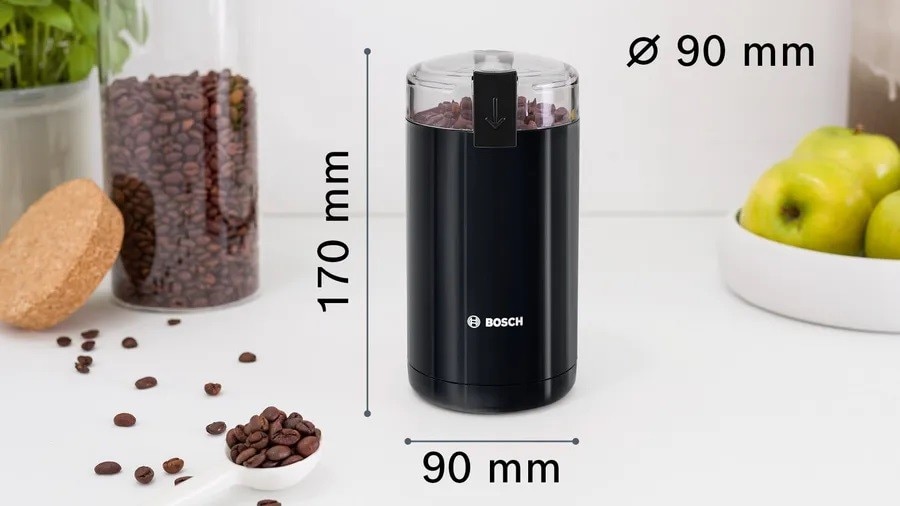 Moinho de Café Bosch TSM6A011B de 180 W - Preto Preto-7