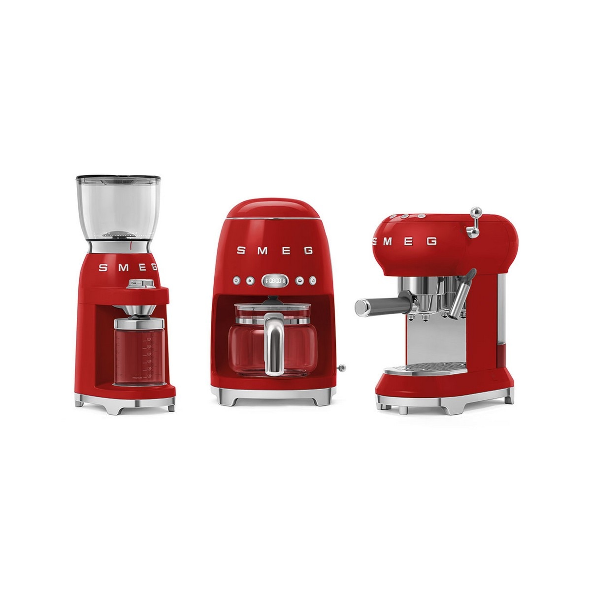 Moinho de Café Smeg Anni 50 de 150 W Vermelho-6