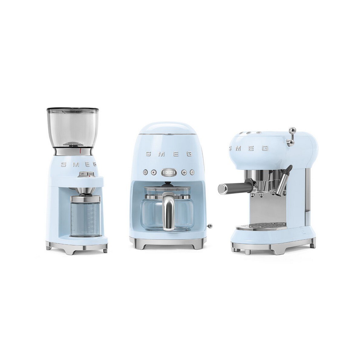Moinho de Café Smeg Anni 50 de 150 W Azul Céu-6