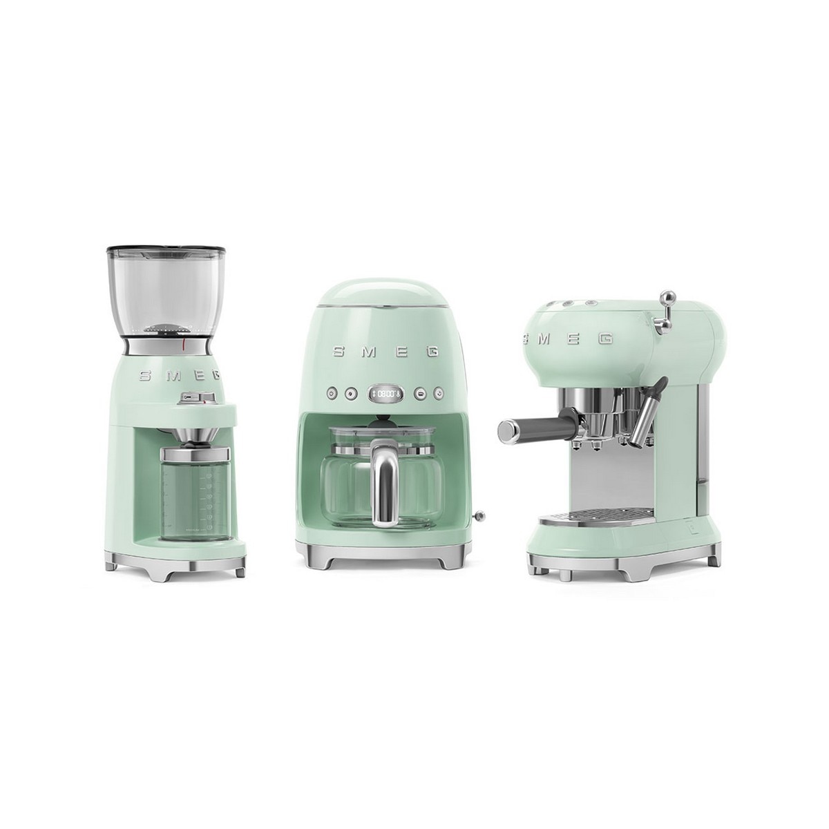 Moinho de Café Smeg Anni 50 de 150 W Verde Água-6