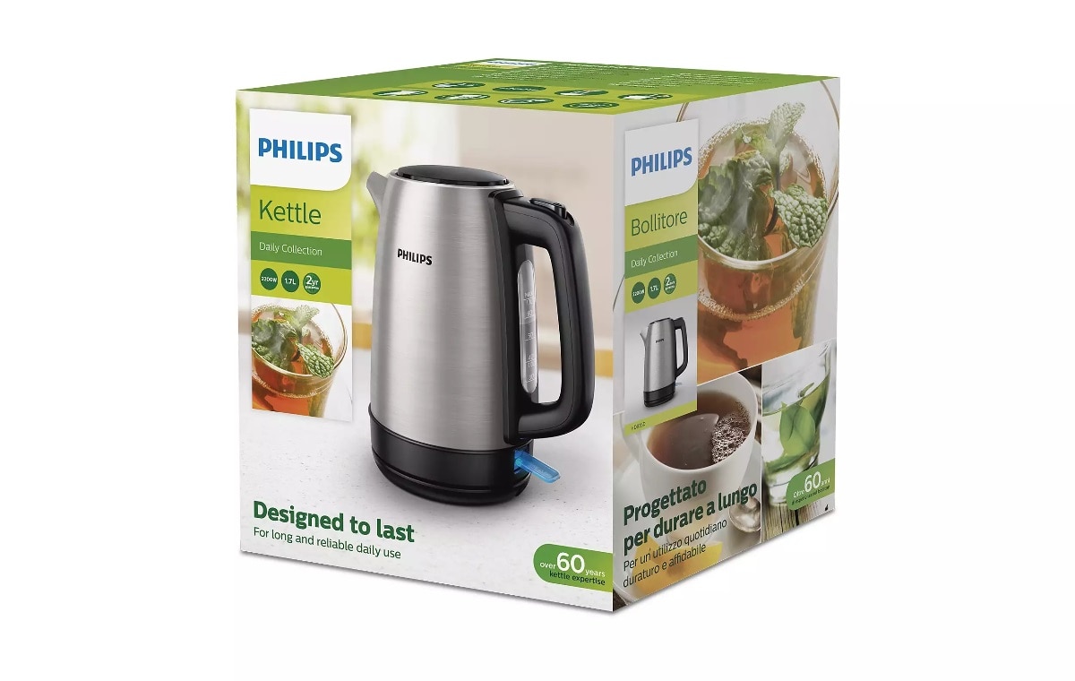 Jarro Elétrico Philips HD9350/90 Daily Collection de 2200 W e Capacidade de 1,7 Litros - Inox Inox-3