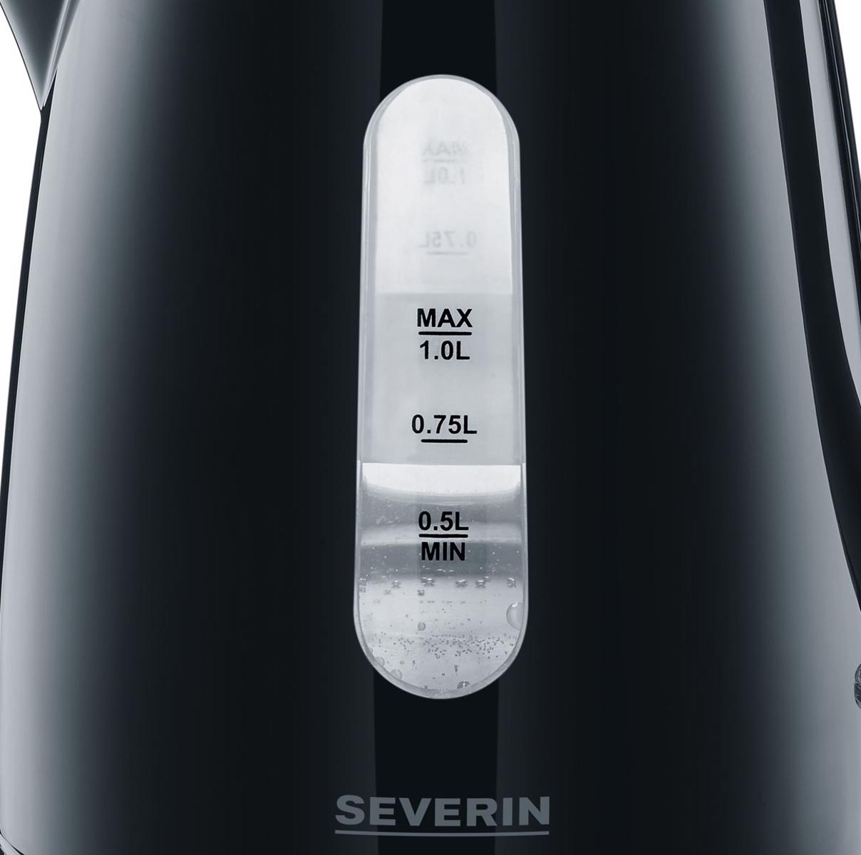 Jarro Elétrico Severin WK 3410 de 2200 W e Capacidade de 1 Litro - Preto Preto-4
