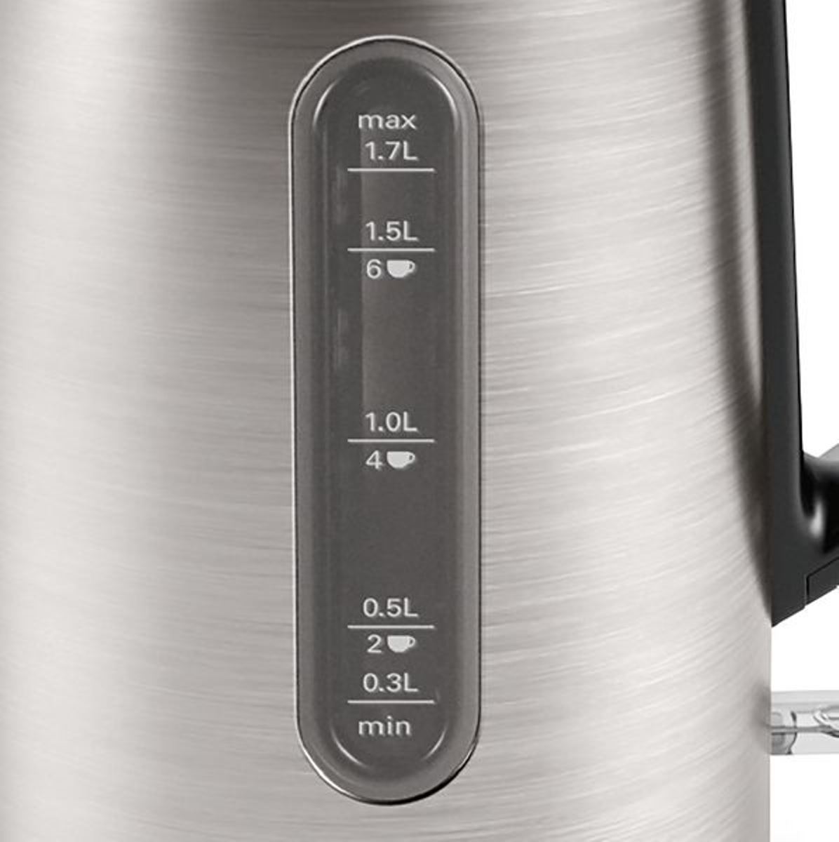 Jarro Elétrico Bosch DesignLine TWK4P440 de 1,7 L - Inox e Preto Inox/Preto-2