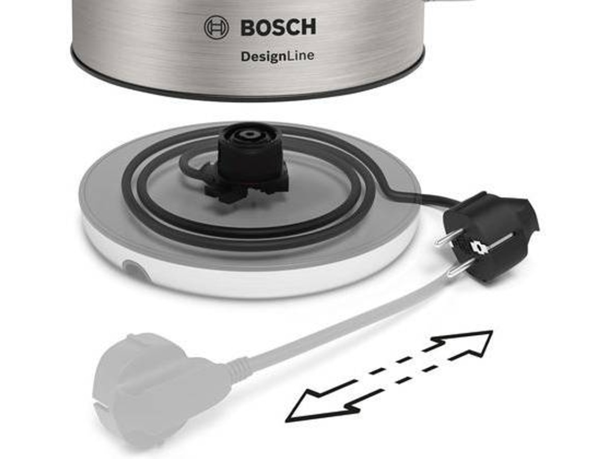 Jarro Elétrico Bosch DesignLine TWK4P440 de 1,7 L - Inox e Preto Inox/Preto-5