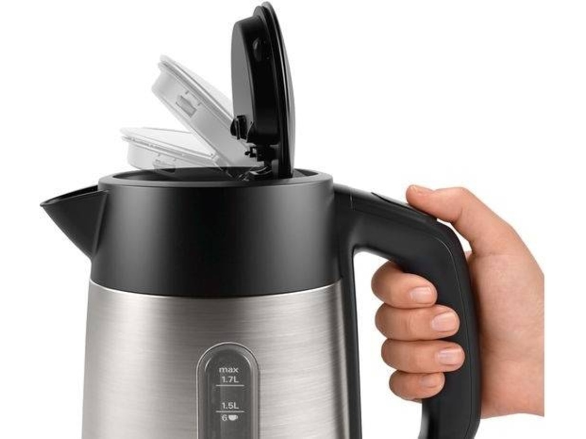Jarro Elétrico Bosch DesignLine TWK4P440 de 1,7 L - Inox e Preto Inox/Preto-7