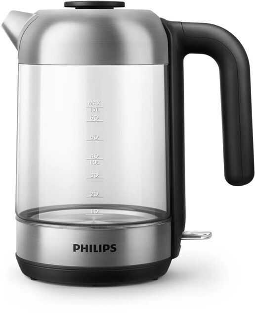 Imagem 0 de Jarro Elétrico Philips Series 5000 HD9339/80 de 2200 W e Capacidade de 1,7 L - Vidro e Inox