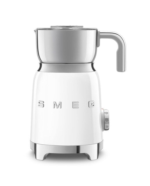 Imagem 0 de Batedor de Leite Barista Smeg Anni 50 MFF01WHEU de 500 W - Branco Polido