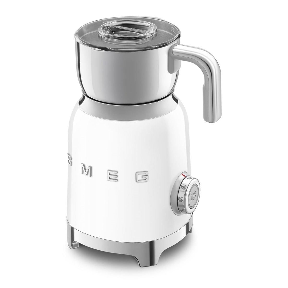 Batedor de Leite Barista Smeg Anni 50 MFF01WHEU de 500 W - Branco Polido Branco-3
