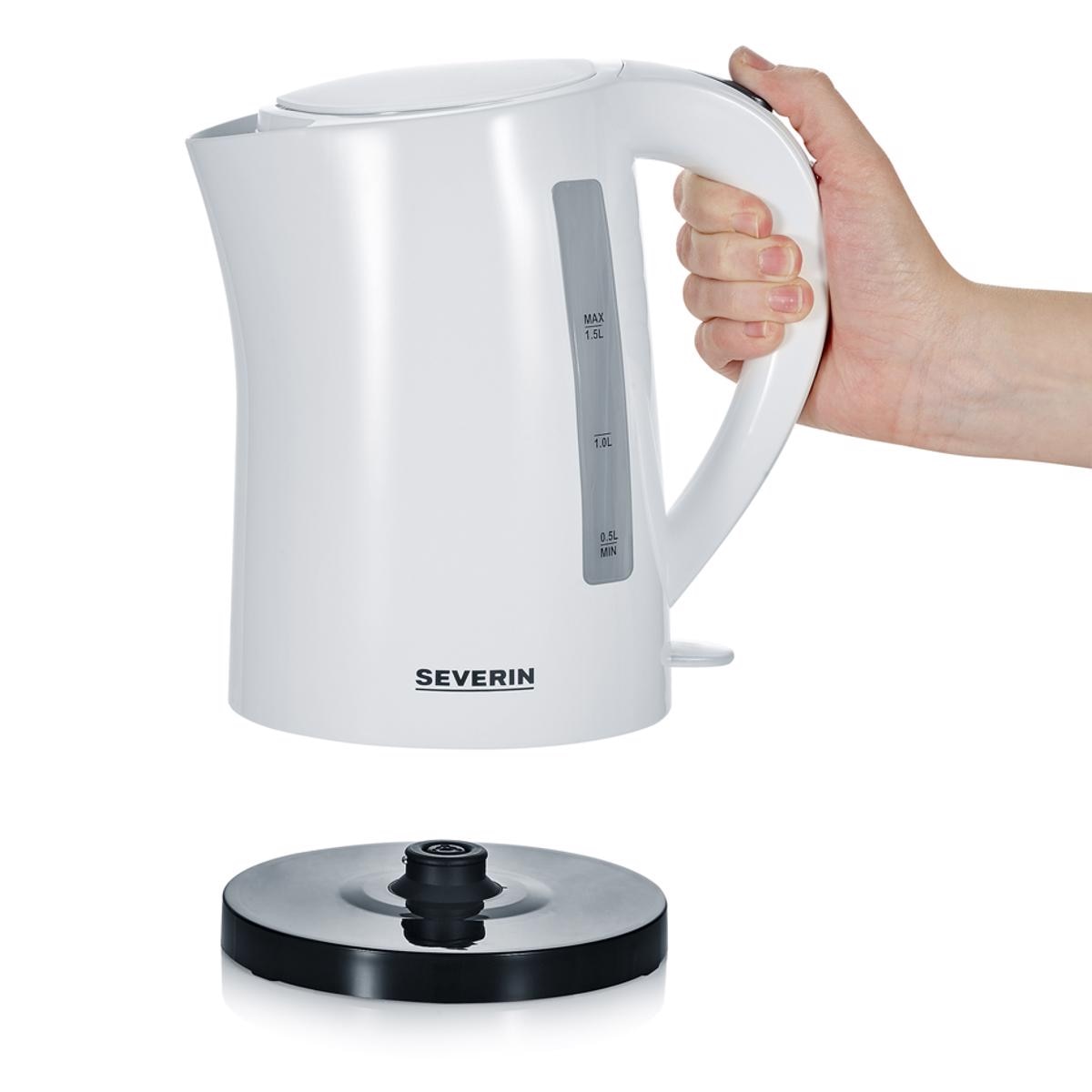Jarro Elétrico Severin WK 3494 de 2200W e Capacidade de 1,5 Litros - Branco e Preto Branco - Preto-2