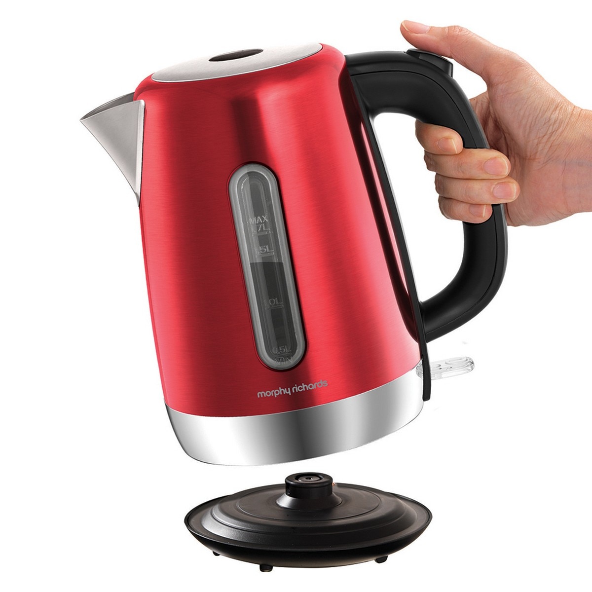 Jarro Elétrico Morphy Richards Equip 102785 de 3000 W e Capacidade de 1,7 Litros - Vermelho Vermelión-6