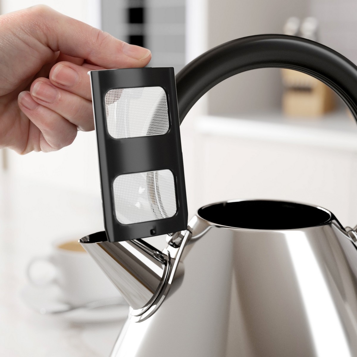 Jarro Elétrico Morphy Richards Linha Venture Pyramid 100330 de 2200 W e Capacidade de 1,5 Litros - Inox Cromado Inox-3