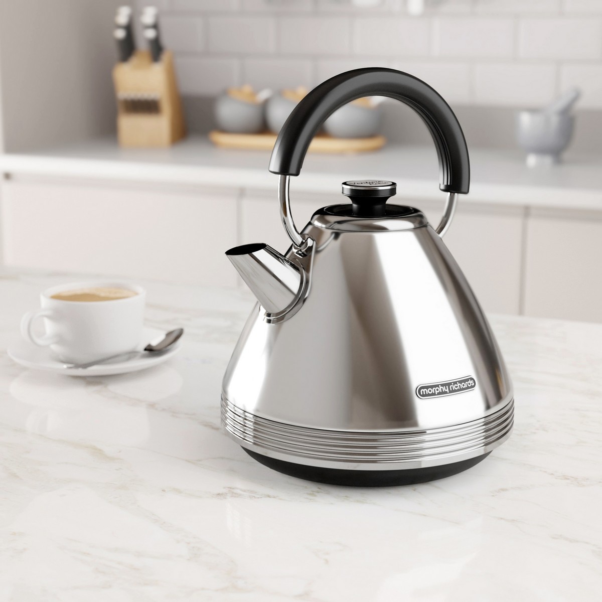 Jarro Elétrico Morphy Richards Linha Venture Pyramid 100330 de 2200 W e Capacidade de 1,5 Litros - Inox Cromado Inox-7