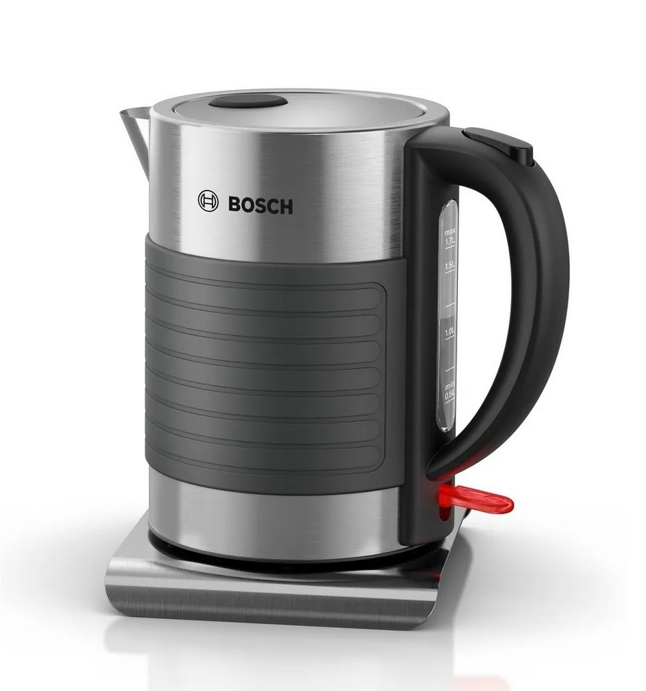 Jarro Elétrico Bosch TWK7S05 de 2200 W e de 1,7 Litros - Cinzento Cinzento-1