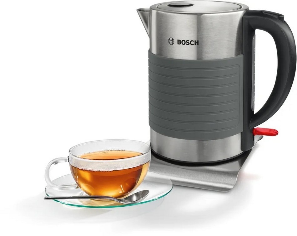 Jarro Elétrico Bosch TWK7S05 de 2200 W e de 1,7 Litros - Cinzento Cinzento-2