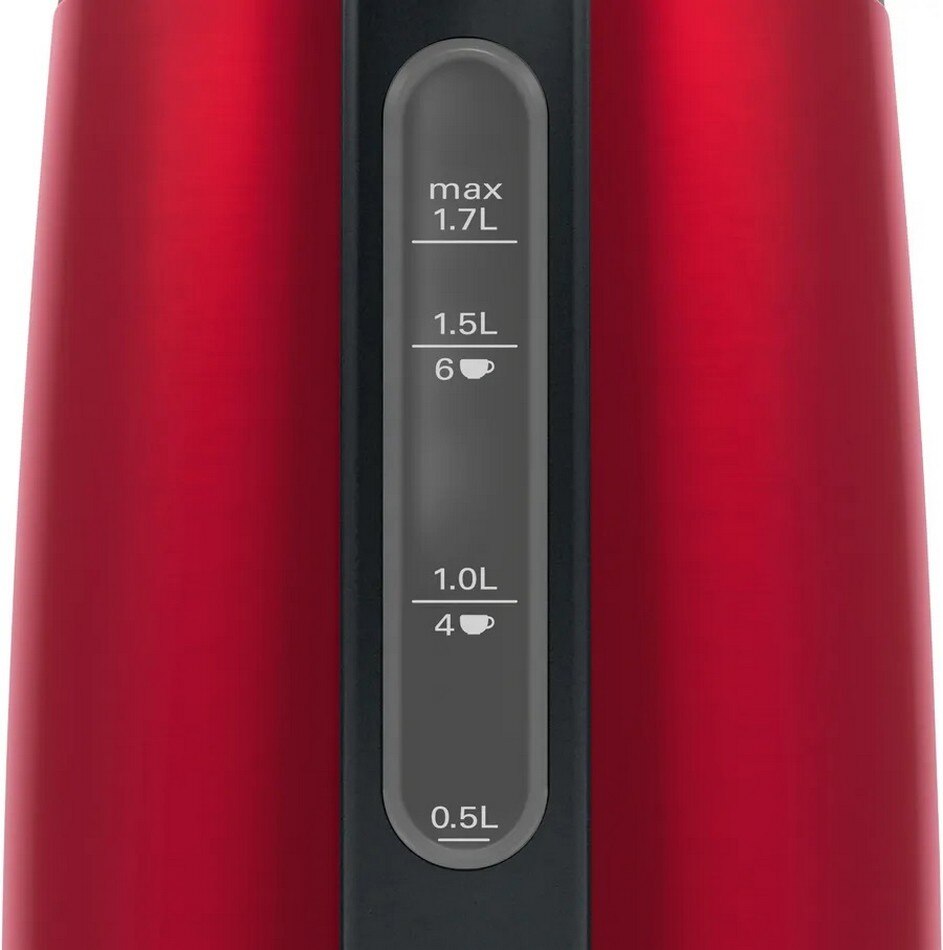 Jarro Elétrico Bosch DesignLine TWK4P434 de 2400 W e de 1,7 Litros - Inox e Vermelho Vermelho-6