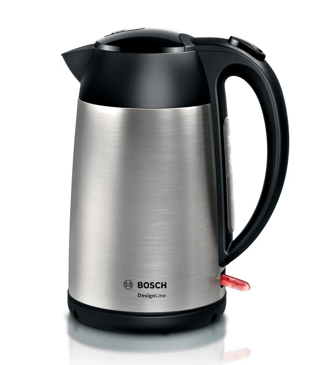 Imagem 0 de Jarro Elétrico Bosch DesignLine TWK3P420 de 2400 W e de 1,7 Litros - Inox