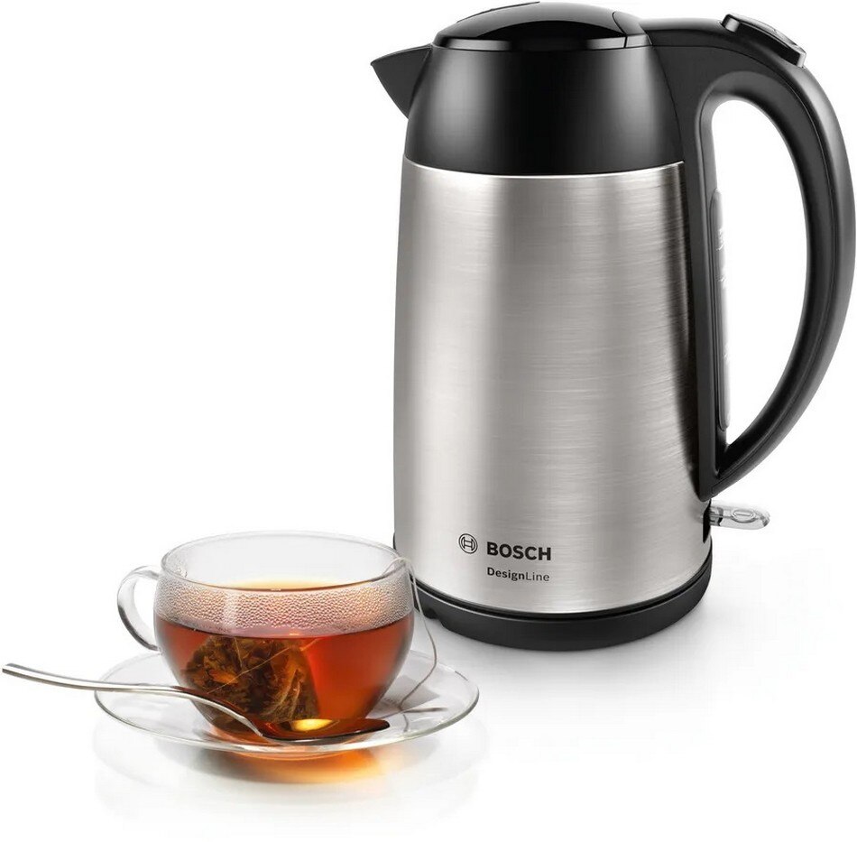 Jarro Elétrico Bosch DesignLine TWK3P420 de 2400 W e de 1,7 Litros - Inox Inox-2