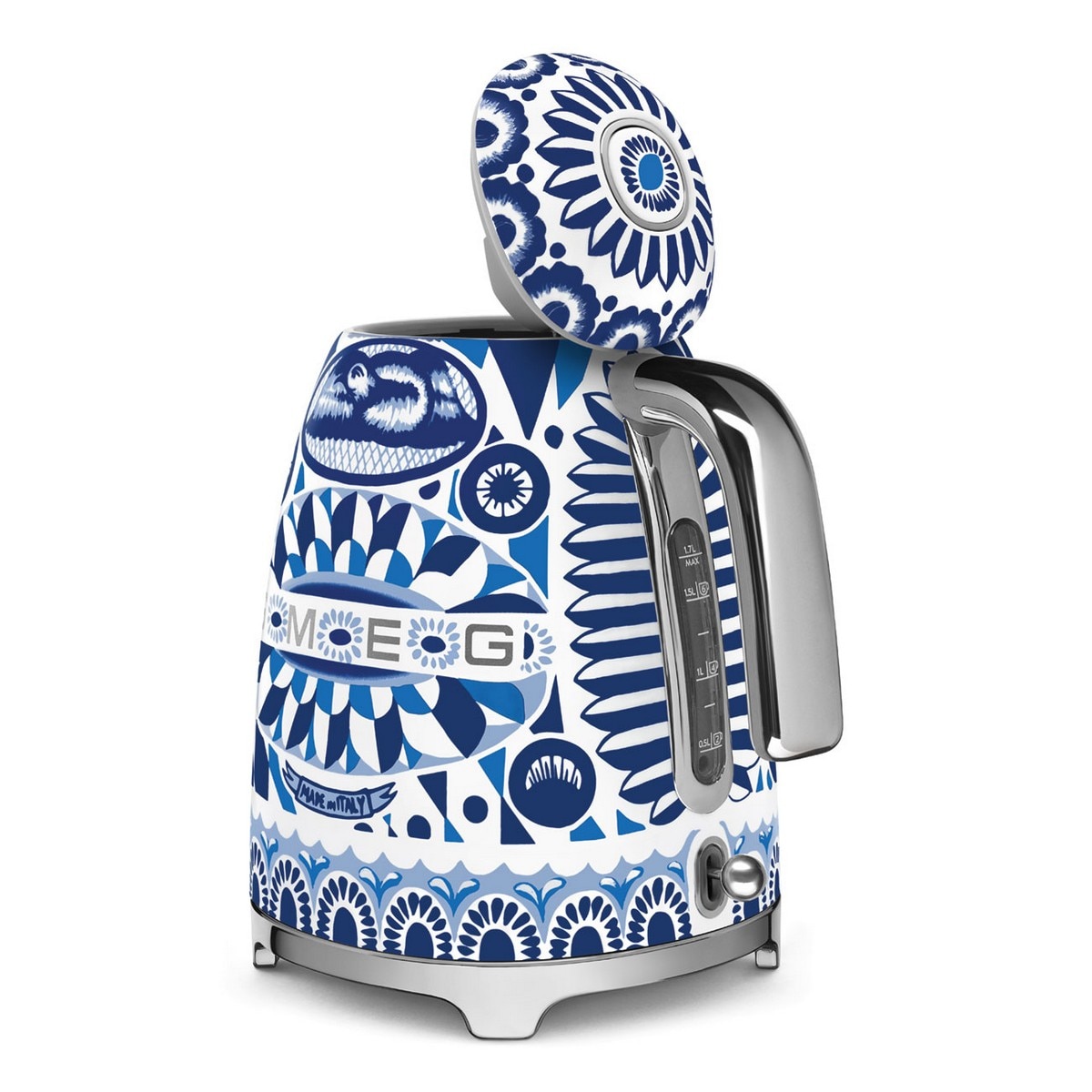 Jarro Elétrico Smeg Anni 50 Dolce&Gabanna KLF03DGBEU de 2400 W e de 1,7 Litros - Blu Mediterraneo 10