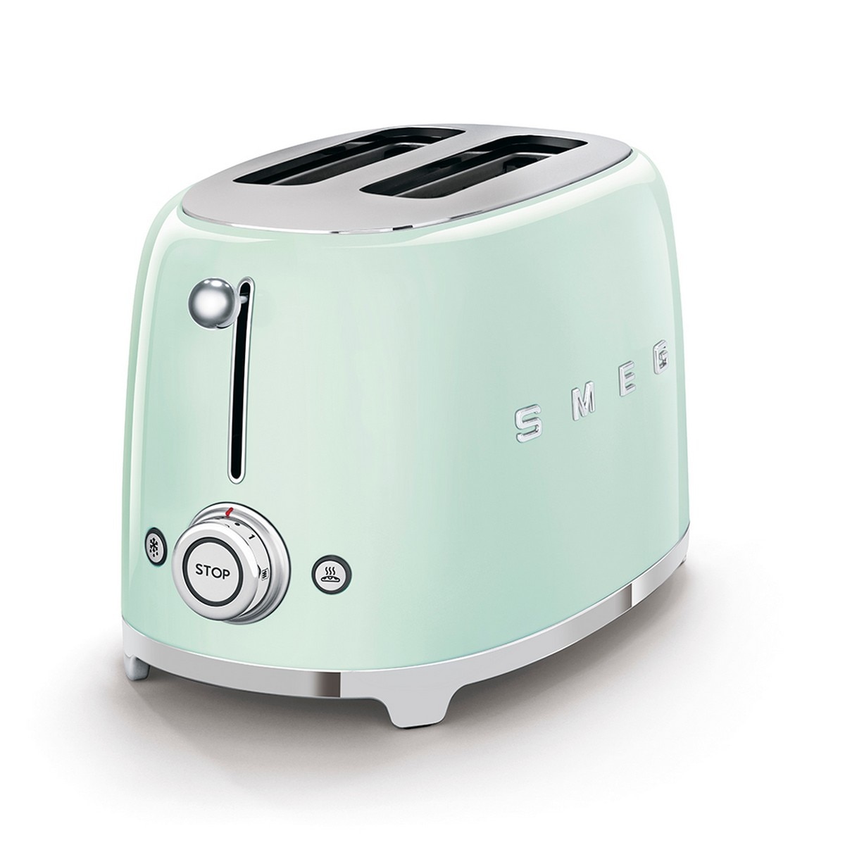 Torradeira Smeg Anni 50 de 950 W com 2 Fendas Curtas Verde Água-2