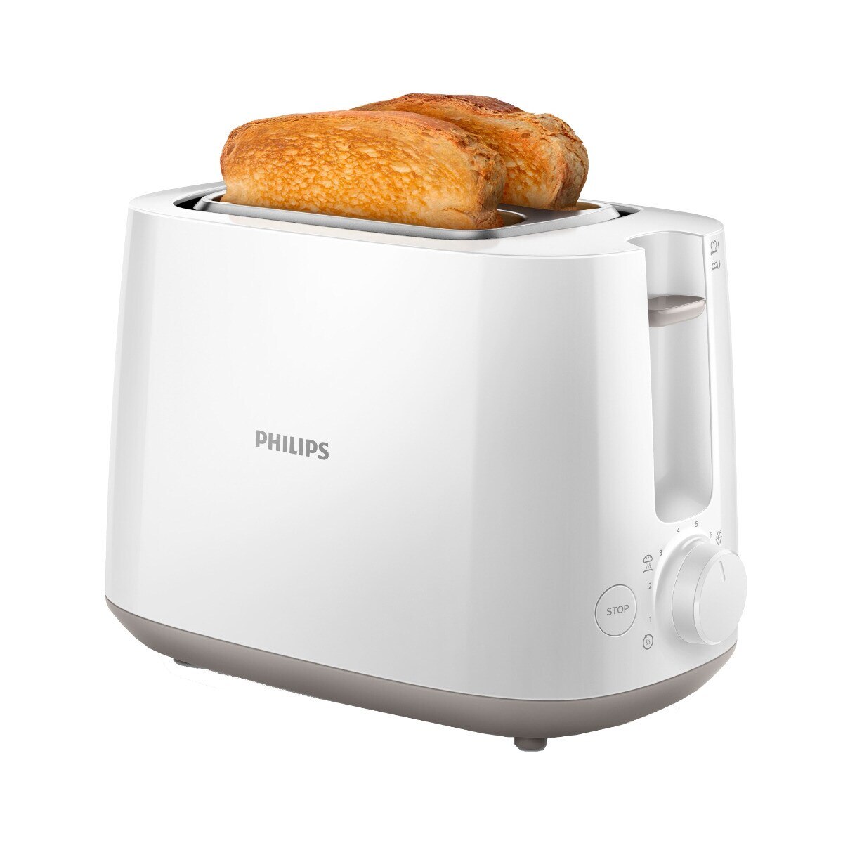 Torradeira Philips HD2581/00 Daily Collection de 830 W com 2 Fendas Curtas - Branco Branco-2
