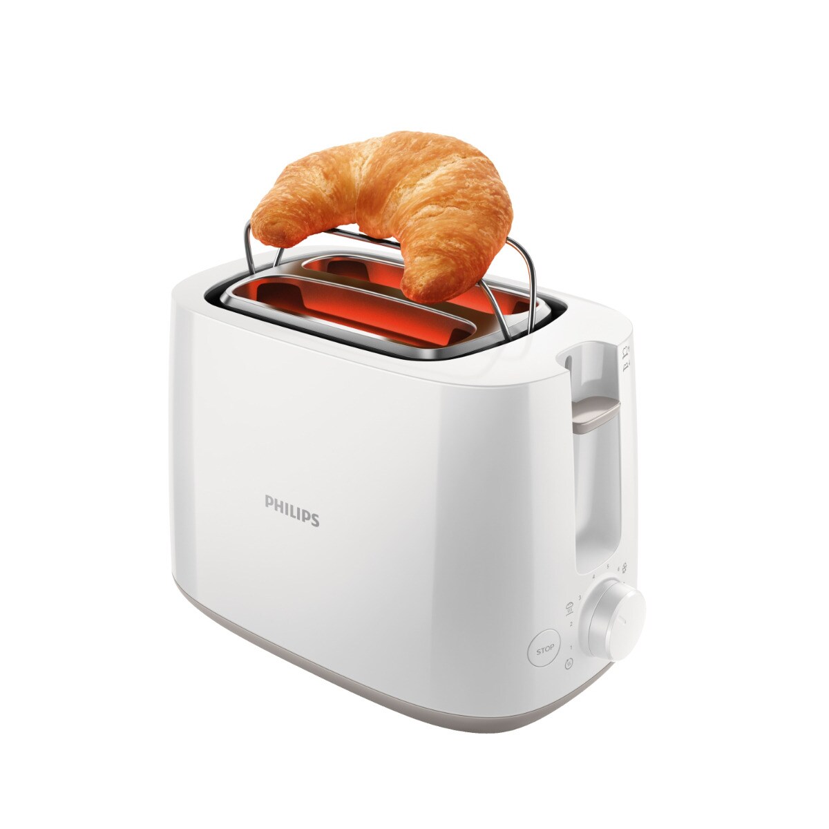 Torradeira Philips HD2581/00 Daily Collection de 830 W com 2 Fendas Curtas - Branco Branco-3