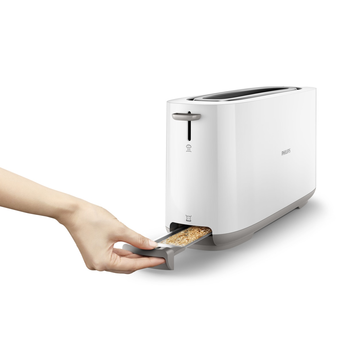 Torradeira Philips HD2590/00 Daily Collection de 1030 W com 1 Fenda Longa - Branco Branco-3