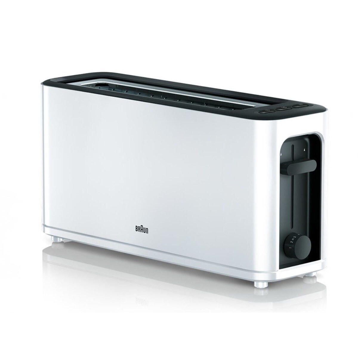 Torradeira Braun HT3100WH PurEase de 1000 W com 1 Fenda Longa - Branco Branco-3
