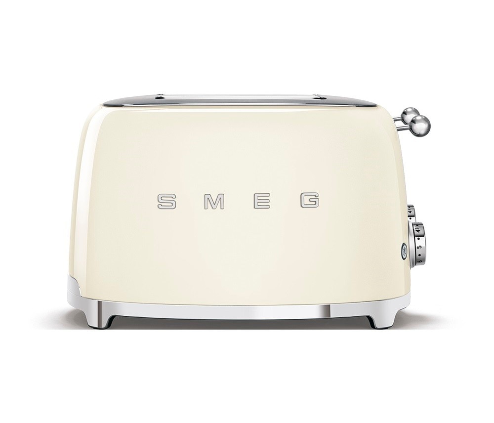 Torradeira Smeg Anni 50 de 2000 W com 4 Fendas Curtas Creme-2