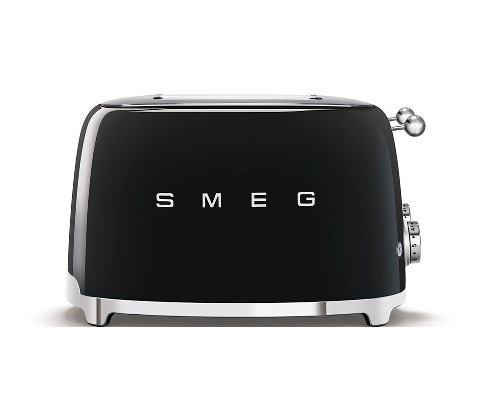 Torradeira Smeg Anni 50 de 2000 W com 4 Fendas Curtas Preto-2