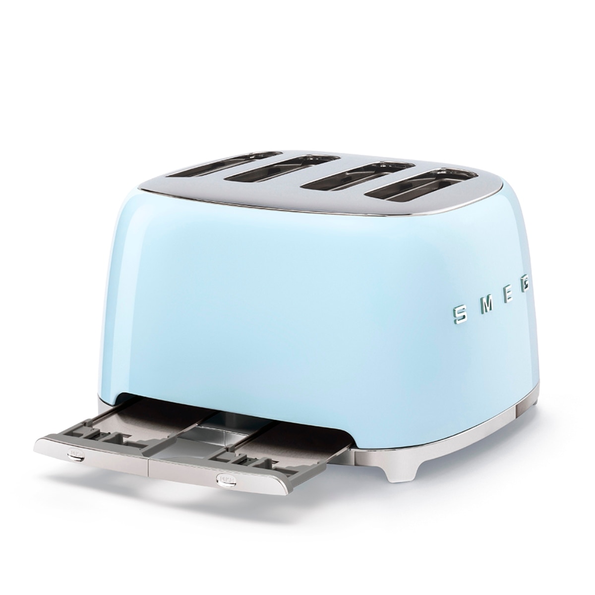 Torradeira Smeg Anni 50 de 2000 W com 4 Fendas Curtas Azul Céu-3