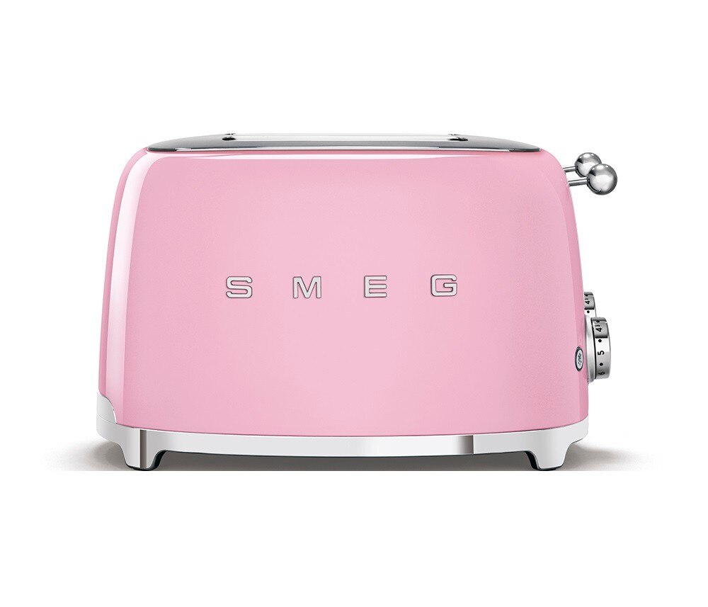 Torradeira Smeg Anni 50 de 2000 W com 4 Fendas Curtas Rosa-2