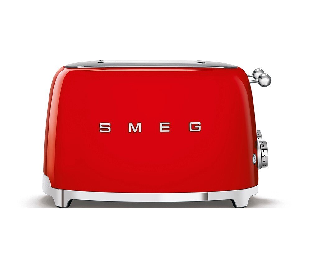 Torradeira Smeg Anni 50 de 2000 W com 4 Fendas Curtas Vermelho-2