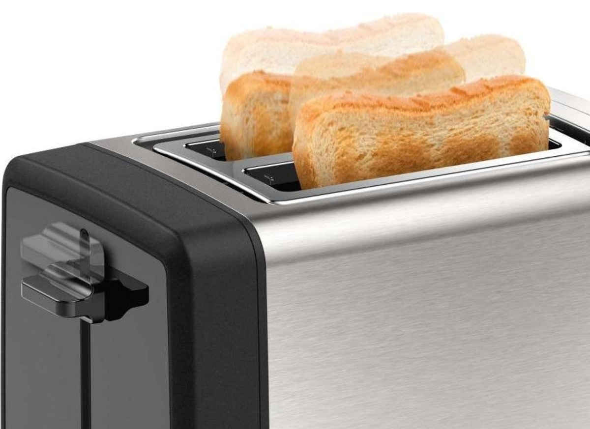 Torradeira Bosch Compact DesignLine TAT4P420 de 970 W com 2 Fendas Curtas - Inox Inox-5