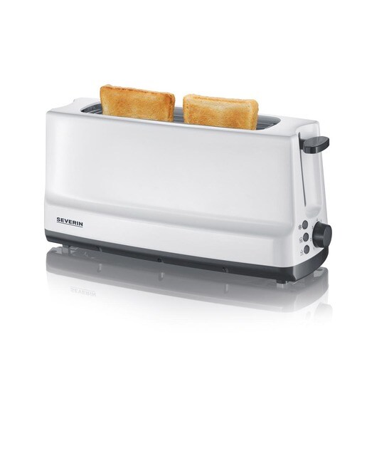 Torradeira Severin AT2232 Long Slot de 800 W com 1 Fenda Longa - Branco e Cinza Branco / Cinzento-1