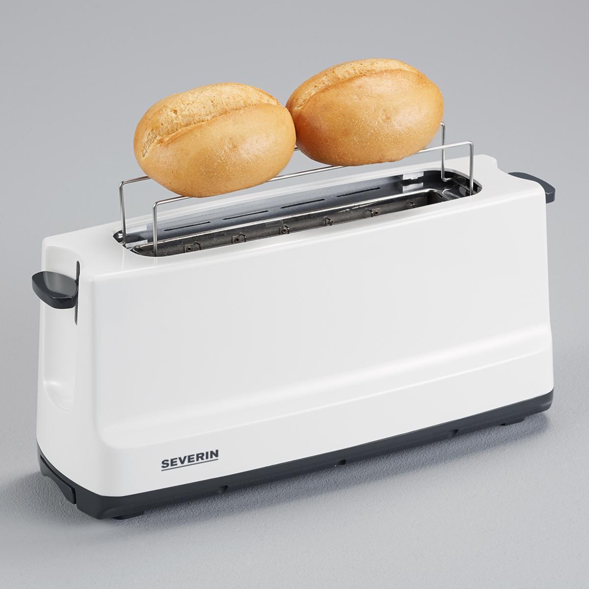 Torradeira Severin AT2232 Long Slot de 800 W com 1 Fenda Longa - Branco e Cinza Branco / Cinzento-2