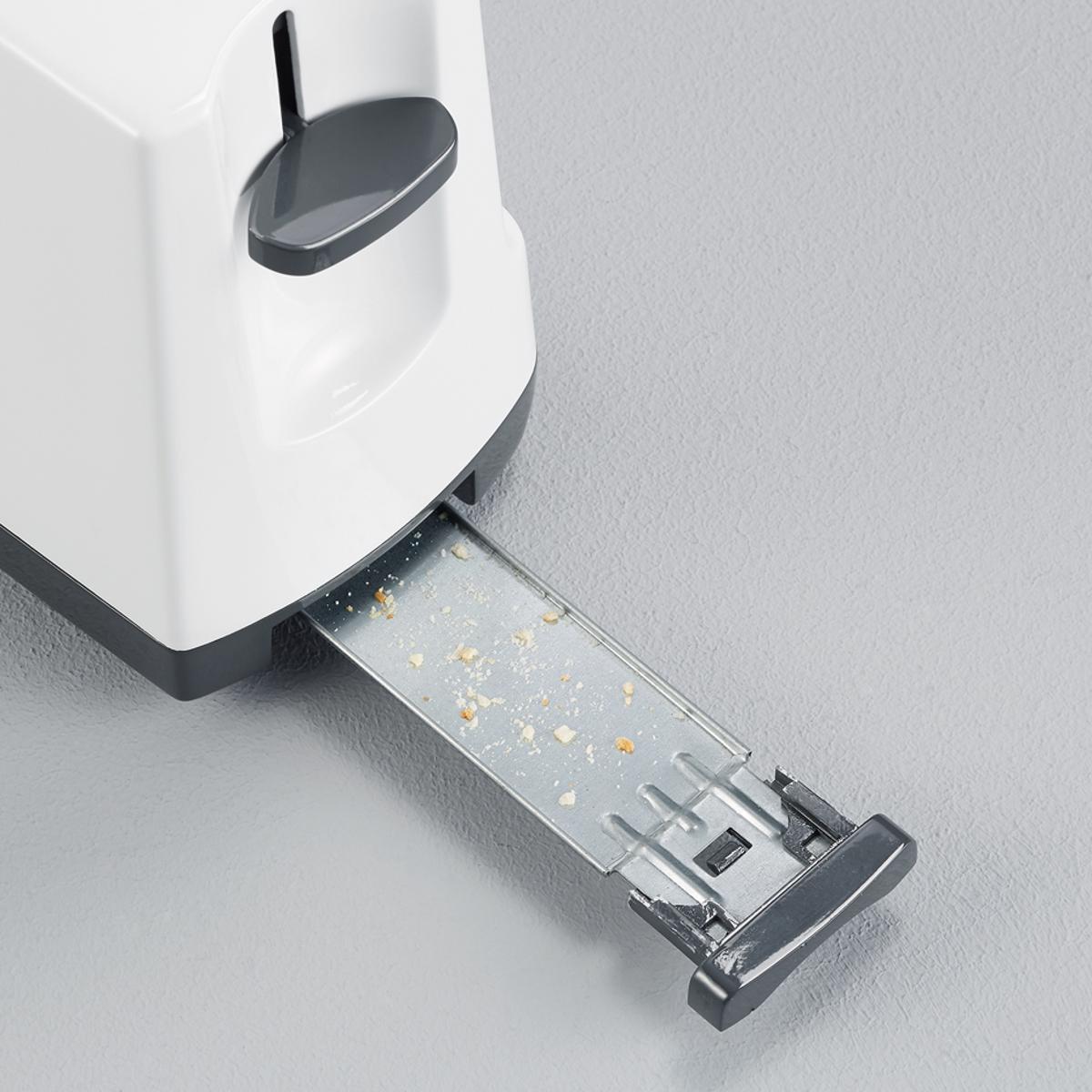 Torradeira Severin AT2232 Long Slot de 800 W com 1 Fenda Longa - Branco e Cinza Branco / Cinzento-5