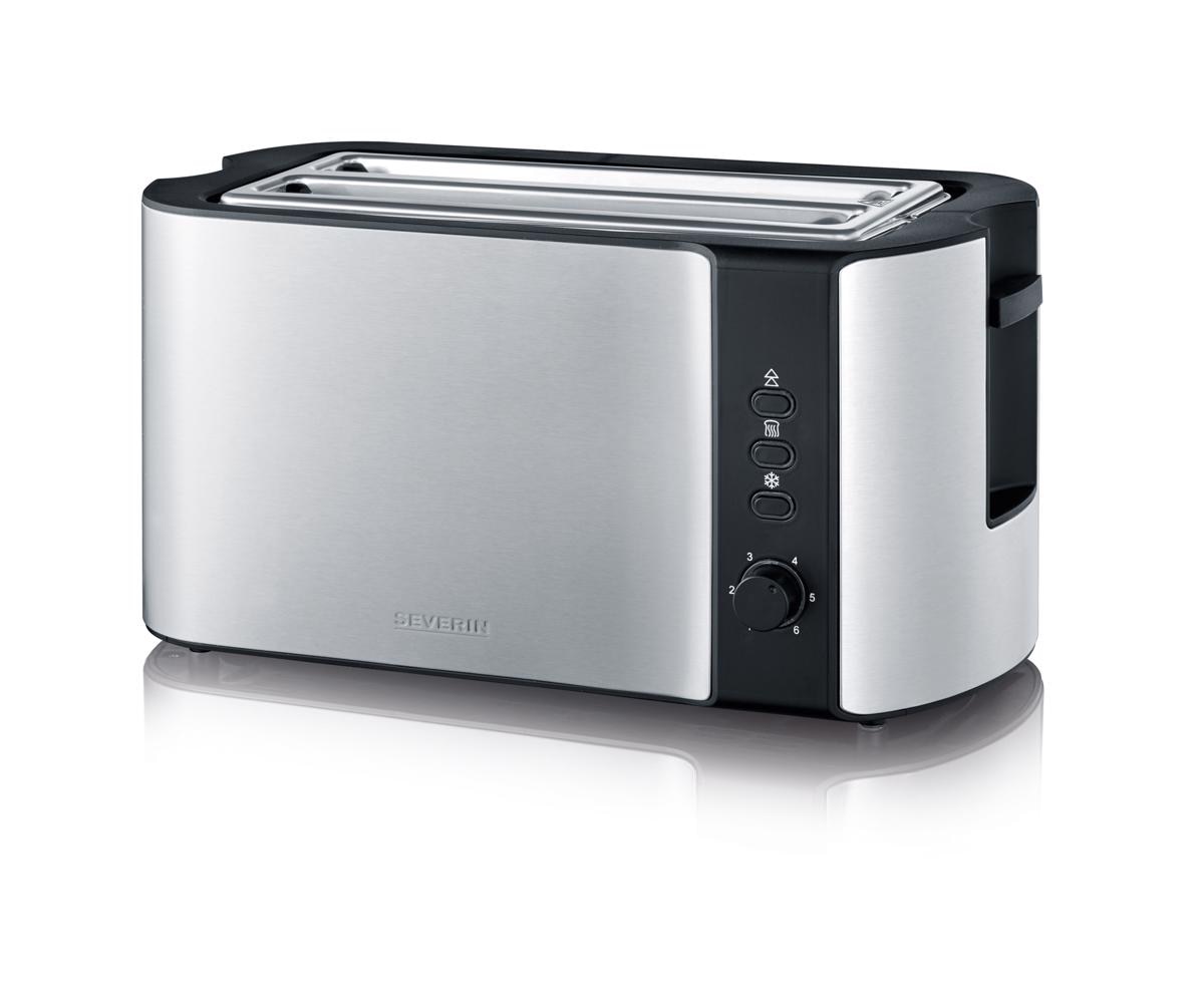 Imagem 0 de Torradeira Severin AT 2590 Long Slot de 1400 W com 2 Fendas Longas - Inox