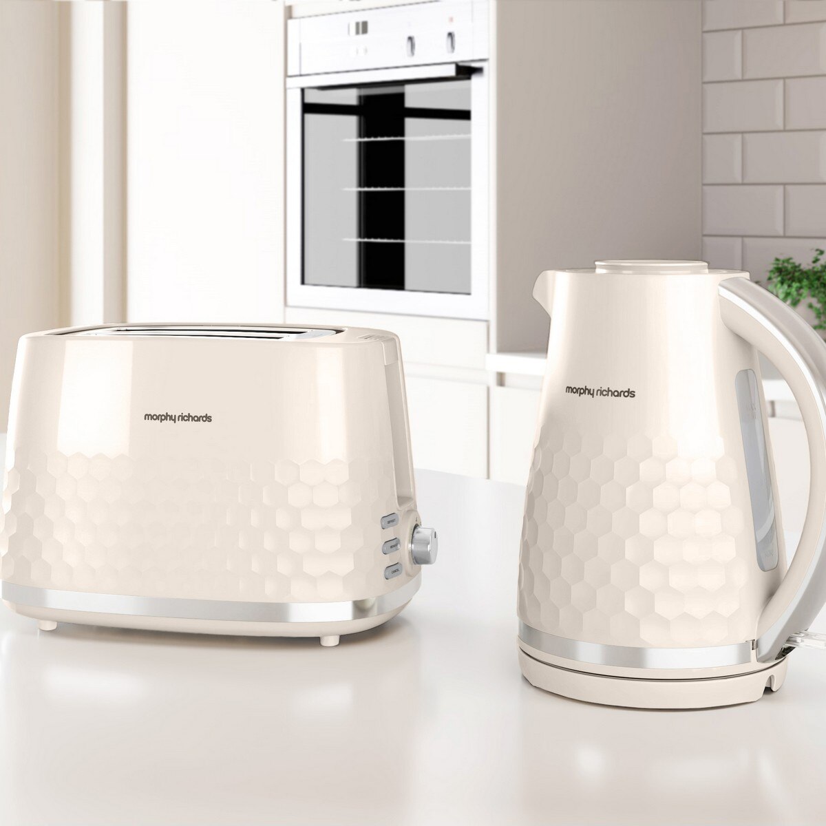 Torradeira Morphy Richards 220032 Linha Hive de 850 W com 2 Fendas Curtas - Creme Creme-8