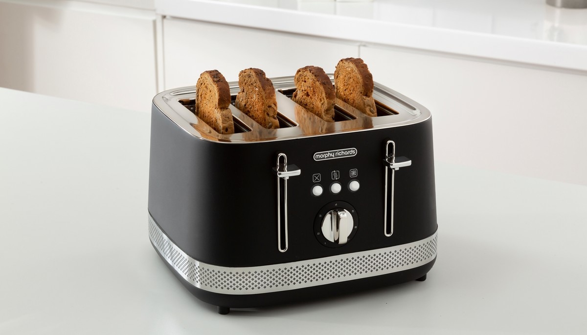 Torradeira Morphy Richards 248020 Linha Illumination de 1800 W com 4 Fendas Curtas - Preto Preto-8