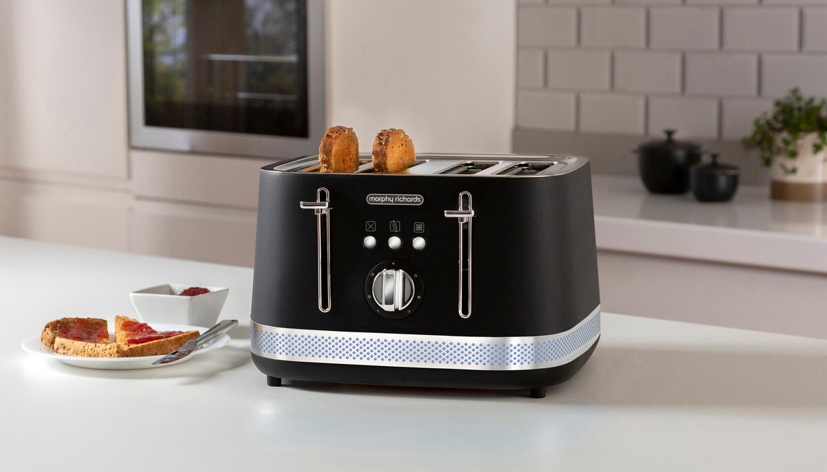Torradeira Morphy Richards 248020 Linha Illumination de 1800 W com 4 Fendas Curtas - Preto Preto-9